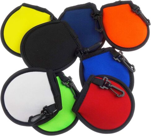 8 Pack Portable Pocket Golf Ball Washer Golf Ball Cleaner Pouch in Saudi Arabia