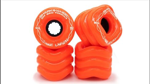 عجلة تزلج Shark Wheel 60mm, 90a برتقالية - فريق راكب، عجلات مميزة خارج الشبكة جيمي لارسن in Kuwait