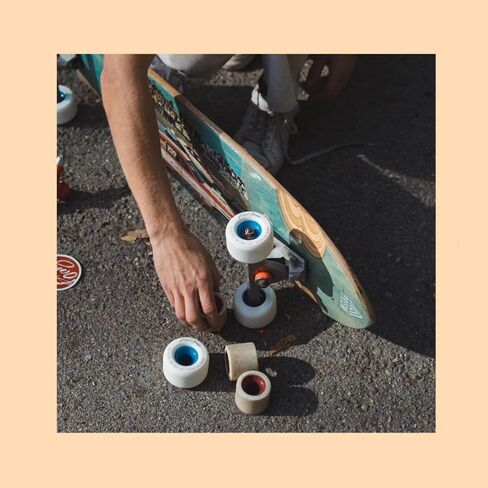 عجلة Freeride Longboard من سلسلة Blood Orange Morgan Pro [جميع مقاييس التحمل والألوان] (80a - أخضر، 70 مم) in Kuwait