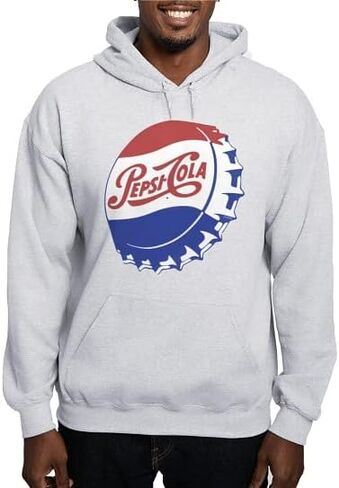 CafePress Pepsi Bottle Cap Sweatshirt Men's Light Regular Fit Hooded Sweatshirt in Saudi Arabia