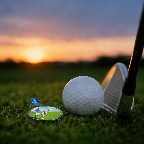 Sublimation Golf Ball Markers Blanks Metal Position Mark Accessories for Men Women in Kuwait