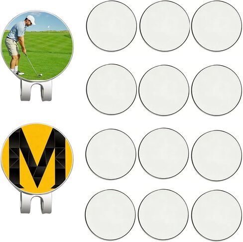 Sublimation Golf Ball Markers Blanks Metal Position Mark Accessories for Men Women in Kuwait