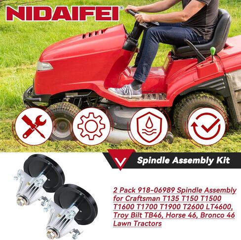 BACK 2 Pack 918-06989 GESSLELE SESSILLE تحل محل TROY BILT 918-06989 ، الحرفي 918-06989 للحرفية T135 T150 T1500 T1600 T1700 T1900 T2600 LT4600 ، TROY BILT TB46 in Kuwait
