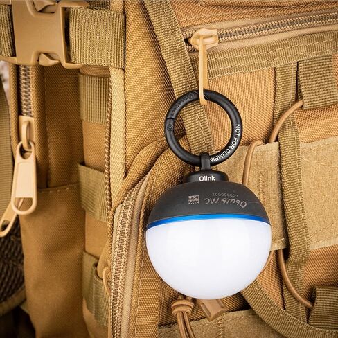 خطاف مغناطيسي محمول من OLIGHT OLINK متوافق مع المصابيح الكاشفة، سلسلة Obulb، حزمة حلقات على شكل حلقة تسلق مصنوعة من الفولاذ المقاوم للصدأ مع شاحن MCC 3 باللون الأسود وكابل شحن مطور in Kuwait