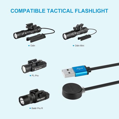 خطاف مغناطيسي محمول من OLIGHT OLINK متوافق مع المصابيح الكاشفة، سلسلة Obulb، حزمة حلقات على شكل حلقة تسلق مصنوعة من الفولاذ المقاوم للصدأ مع شاحن MCC 3 باللون الأسود وكابل شحن مطور in Kuwait