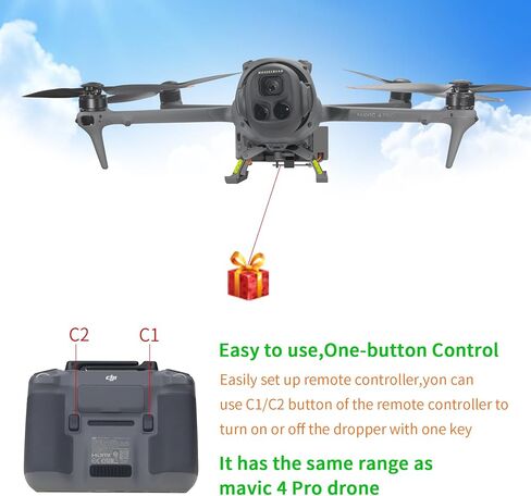 نظام إطلاق وإسقاط جهاز لطائرة DJI Mavic 4 Pro بدون طيار، مجموعة أدوات تحرير خطاف الصيد دروبر، ملحقات توصيل الحمولة in Kuwait