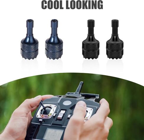 NQEUEPN 3/4 Pro Control Sticks, 8pcs Detachable Drone Stick Controller, Removable Joysticks Replacement Drones Accessories for DJI Mini 3/Mini 3/4 Pro/Air 3 /Mavic 3-Pro RC & RC 2 (Blue, Black) in Kuwait