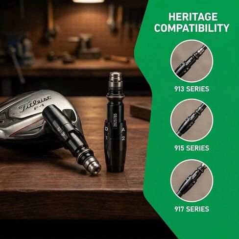 .335 Golf Shaft Adapter Sleeve Compatible with Titleist 910/913/915/917/TS/TSi/TSR Drivers & Fairway Woods - RH & LH Fitment (Complete Kit with Ferrule, Washer & Screws) | 2pcs in Kuwait