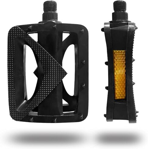 Universal Bike Pedals 9/16" Lightweight Non-Slip HX-192 Bicycle Platform Pedals Easy to Install Fit Most Adult Mountain Bikes MTB Durable Design in Kuwait