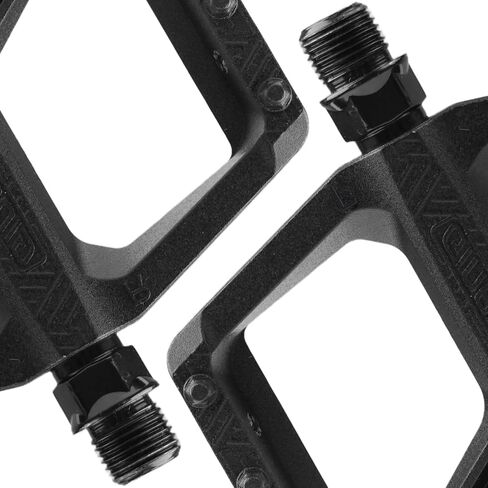 Aluminum Bike Pedals with Reflectors, Anti-Slip Flat Platform Pedals with 2DU Bearings & Chromoly Steel Axle for MTB BMX Gravel Road Bikes in Kuwait