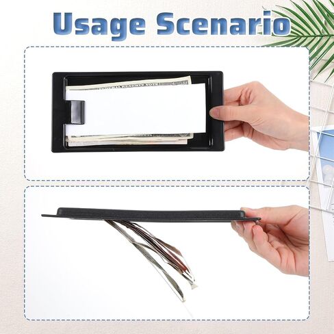 30 Pcs Black Check Holders, Restaurant Check Presenters, Bill and Tip Trays for Guest Receipts, Cash, Credit Cards, Suitable for Bars, Hotels, Cafes in Kuwait