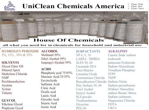 حمض السلفونيك ألكيل بنزين الخطي - LABSA 96% - DDBSA - UniClean America - صنع في الولايات المتحدة الأمريكية - الحجم: 128 أونصة سائلة in Kuwait