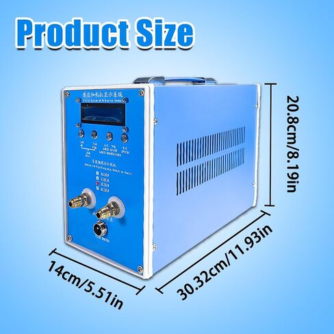 3KW Induction Heating Furnace,Industrial Blacksmithing Equipment Dual Cooling W/Water Temperature Protection 50℃, Metal Melting Welding,Making It Safer in Kuwait