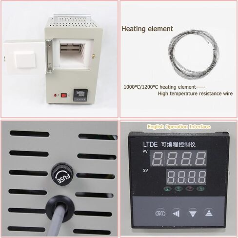 Ceramic Fiber Muffle Furnace, Small Electric Laboratory Furnace (Range: 100-1000 °C, Accuracy: 1 °C), Multifunctional Ceramic Fiber,for Dental, Dentistry Cast, Ceramic Works in Kuwait
