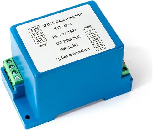 AC Voltage Sensor Transmitter 0-100V 0-220V 0-380V 3 Phase 4-20mA 0-10V 0-5V RS485 3P3W 3P4W Transducer DC24V(Input Ac 0-500v,4-20mA Output) in Kuwait