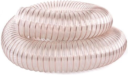 C Flexible Dust Extractor Hose 1m Long, Diameter 600-25mm, Copper-Plated Steel Wire, Ideal for Woodworking, Table Saw, Miter Saw, Dust Collection System in Kuwait
