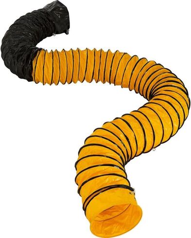 Global Industrial B3230761 14 in. Dia. x 25 ft. High Heat Flexible Duct for Portable Heaters - Yellow in Kuwait