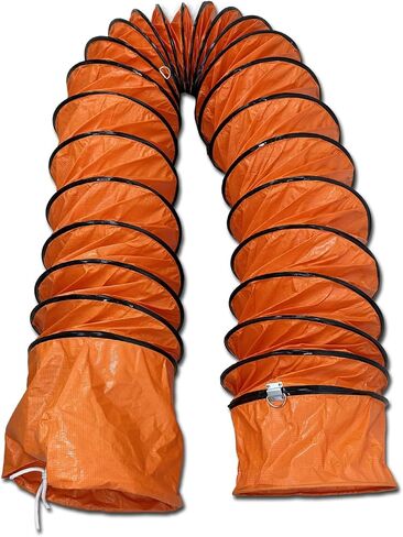 30cm Heavy‑Duty PVC Flexible Ducting Hose, 5m Flame‑Retardant Ventilation Pipe, 0.28mm Thick Foldable Extractor Hose for Industrial Use, HVAC Systems & Workshop Blower【30cm*5m】 in Kuwait