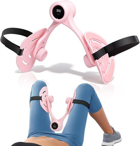 Thigh Trainer, 360°Adjustable Pelvic Floor Muscle Exerciser with LED Display, Inner Thigh Exerciser for Women, Thigh Workout Equipment for Hip, Leg, Arm in Kuwait