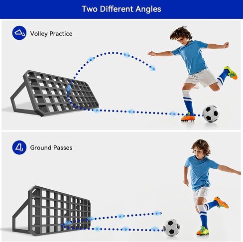 Soccer Rebounder Board 2 Angles Rebounder Soccer Wall Kickback Rebound Board for Backyard, for Ball Passing and Bounce Back Training in Kuwait
