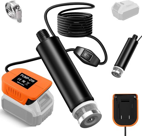 Water Pump for Dewalt 20V MAX Battery, Cordless Portable Sump Pump Submersible for Irrigat, Car Washing,Garden Watering in Kuwait