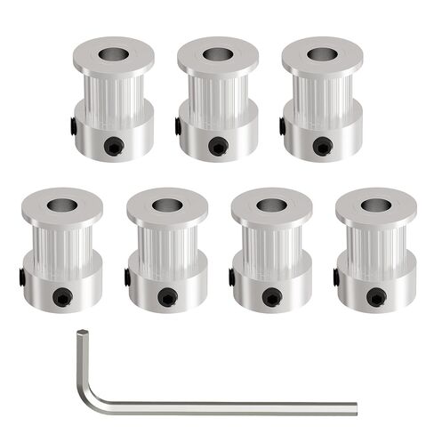20 Teeth GT2 Timing Belt Pulley, 4mm Bore 10mm Width Synchronous Wheel GT2 Idler Pulley Fit 10mm Belt for 3D Printer Accessories and CNC Machines (7-Pack) in Saudi Arabia