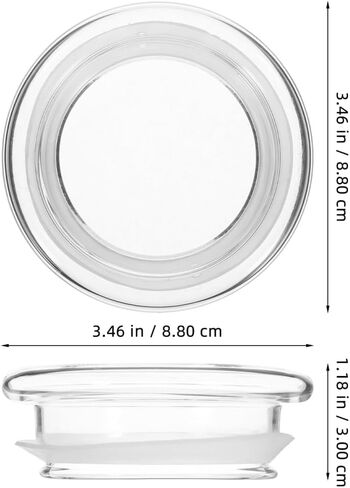 2pcs Replaceable Water Pitcher Lid Glass and Silicone Jug Cover for Easy Cleaning Wear-resistant for Juice and Beverage Storage in Kuwait