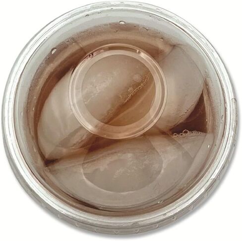 Boardwalk BWKPET910DOMEPK 9 oz. to 10 oz. PET Cold Cup Dome Lids - Clear (100/Pack) in Kuwait