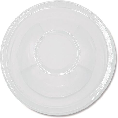 Boardwalk BWKPET910DOMEPK 9 oz. to 10 oz. PET Cold Cup Dome Lids - Clear (100/Pack) in Kuwait