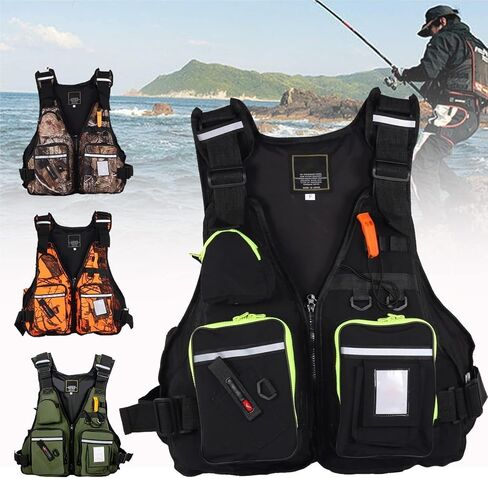 Fly Fishing Vest Adjustable Build Pearl Cotton Layer for Creek Casting River Wading Freshwater Angling in Kuwait