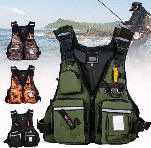 Fly Fishing Vest Adjustable Build Pearl Cotton Layer for Creek Casting River Wading Freshwater Angling in Saudi Arabia