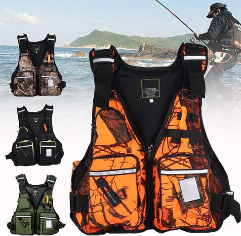 Fly Fishing Vest Adjustable Build Pearl Cotton Layer for Creek Casting River Wading Freshwater Angling in Saudi Arabia