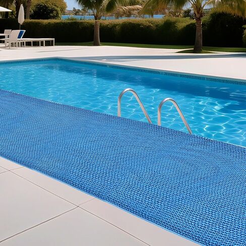16in x 10Ft Drainage Non Slip Flooring Mats Swimming Pool Bathroom Anti-Fatigue Rubber Matting Heavy Duty Commercial Anti Slip Floor Mats for Garage Restaurant Sauna SPA, 15.7inch x 118inch in Kuwait