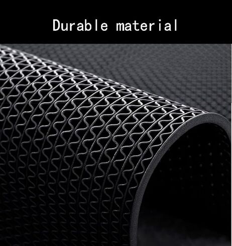 PVC Drainage Floor Mat Non-Slip Commercial Wet Area Mat for Outdoor and Indoor Restaurant Kitchen Bar Swimming Pool Splash Matting Water Drain Flooring Mat (Black, 4FTX10FT) in Kuwait