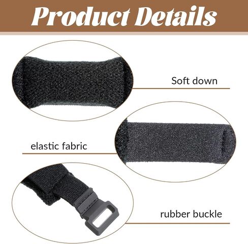 2 Pcs Guitar String Dampener, Guitar Fret Mute Wrap, Bass String Muter Bass Muffler Silencer Damper Strap Adjustable Guitars Strings Dampener, Guitars Accessories in Kuwait