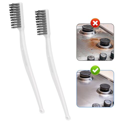 6 Pack Small Wire Brushes Steel Brush Wire Brush Set for Cleaning Metal 6.77in Tools with Curved Handle for Rust Removal Welding Slag Paint Stains and Surface Preparation in Kuwait