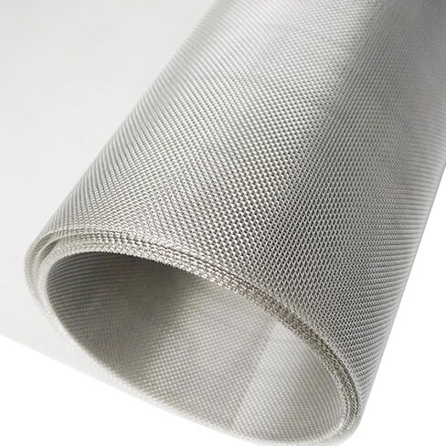 47" x 236" 304 Stainless Steel Woven Wire Roll, 20 Mesh, 0.15 mm Wire Diameter, 1 mm Hole Size, Vent Window Metal Screen for Shed Window, Garden in Kuwait