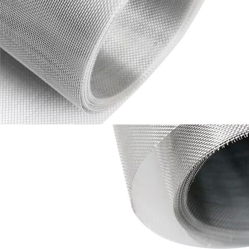 47" x 236" 304 Stainless Steel Woven Wire Roll, 20 Mesh, 0.15 mm Wire Diameter, 1 mm Hole Size, Vent Window Metal Screen for Shed Window, Garden in Kuwait