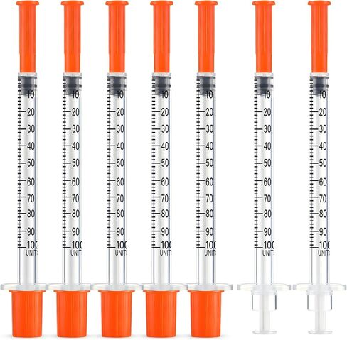 100 Pack 1ml 31G 5/16 Inch (8mm), Individually Packed, Leak-Proof, Disposable, Lab Supplies in Saudi Arabia