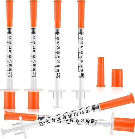 100 Pack 1ml 31G 5/16 Inch (8mm), Individually Packed, Leak-Proof, Disposable, Lab Supplies in Saudi Arabia