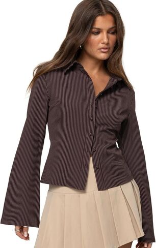 Princess Polly girls Anni Pinstripe Shirt in Saudi Arabia
