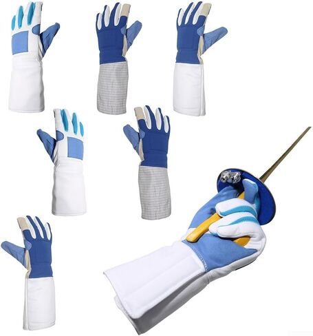 Fencing Gloves Non-Slip Breathable Polyester for Foil Training and Competition(Training right M) in Saudi Arabia