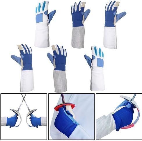 Fencing Gloves Non-Slip Breathable Polyester for Foil Training and Competition(Training right M) in Saudi Arabia