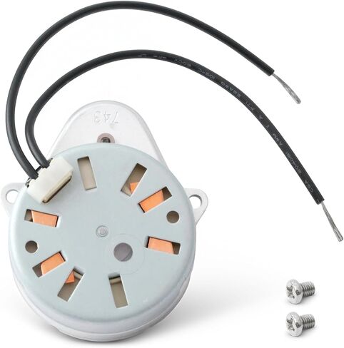18743 Timer Motor Compatible with Fleck 5600 2500 2510 2750 3200 9000 9100 9500 Control Valve, Replace 18743-1 18743-2 13400 13944 w/11384 Mounting Screw 120V 60Hz 3W in Saudi Arabia