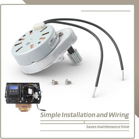 18743 Timer Motor Compatible with Fleck 5600 2500 2510 2750 3200 9000 9100 9500 Control Valve, Replace 18743-1 18743-2 13400 13944 w/11384 Mounting Screw 120V 60Hz 3W in Saudi Arabia