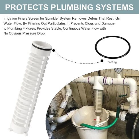 2" 100 Mesh Spin-Down Sand Separator Replacement Water Filter Screen for Rusco/Vu-Flow 2" T Filtration System, Fs-2-100 Reusable & Cleanable Spin Down Sediment Trap 152 µm for Well Water, Sand & Dirt in Saudi Arabia