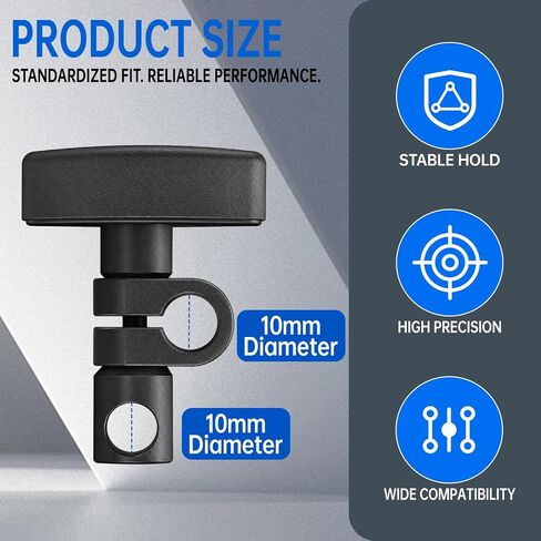 Tellegloww 2 Pack D10-D10 Sleeve Swivel Clamp Chuck for Magnetic Stands Holder Bar Dial Indicator Gauge Metal Micrometer Swivel Collet Indicator Holder in Saudi Arabia