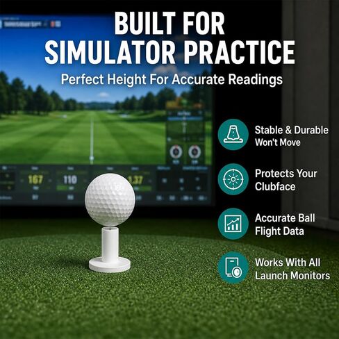 Golf Practice Kit, 68 Pcs Swing Training Aid & Accessories for Men, Rubber Mat Tees, Impact Tape, Bamboo Tees & Storage Bag, Ideal Golf Gifts for Men and Golfers in Kuwait