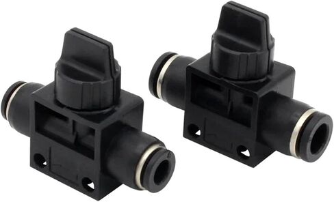 10Pcs HVFF Pneumatic Finger Valve Quick Push In Connector Air Tube Hose HVFF6 HVFF8 HVFF10 HVFF4 HVFF12(HVFF-04) in Saudi Arabia