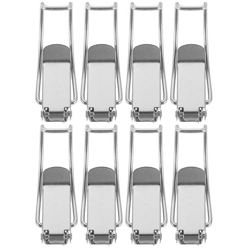 Toyvian Duckbill Spring Latch Lock Buckle and Versatile Compatibility with Reliable Locking 15pcs Heavy Duty Iron Material for Sealed Buckets and Storage Containers for Homes in Saudi Arabia